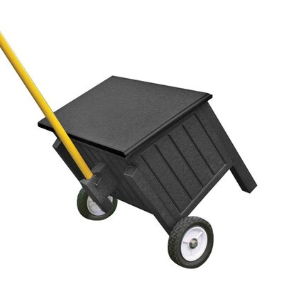 DIVOT MIX CONTAINER ON WHEELS Black